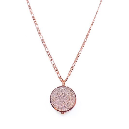 Pure Glow Lip Balm Necklace in Rose Gold