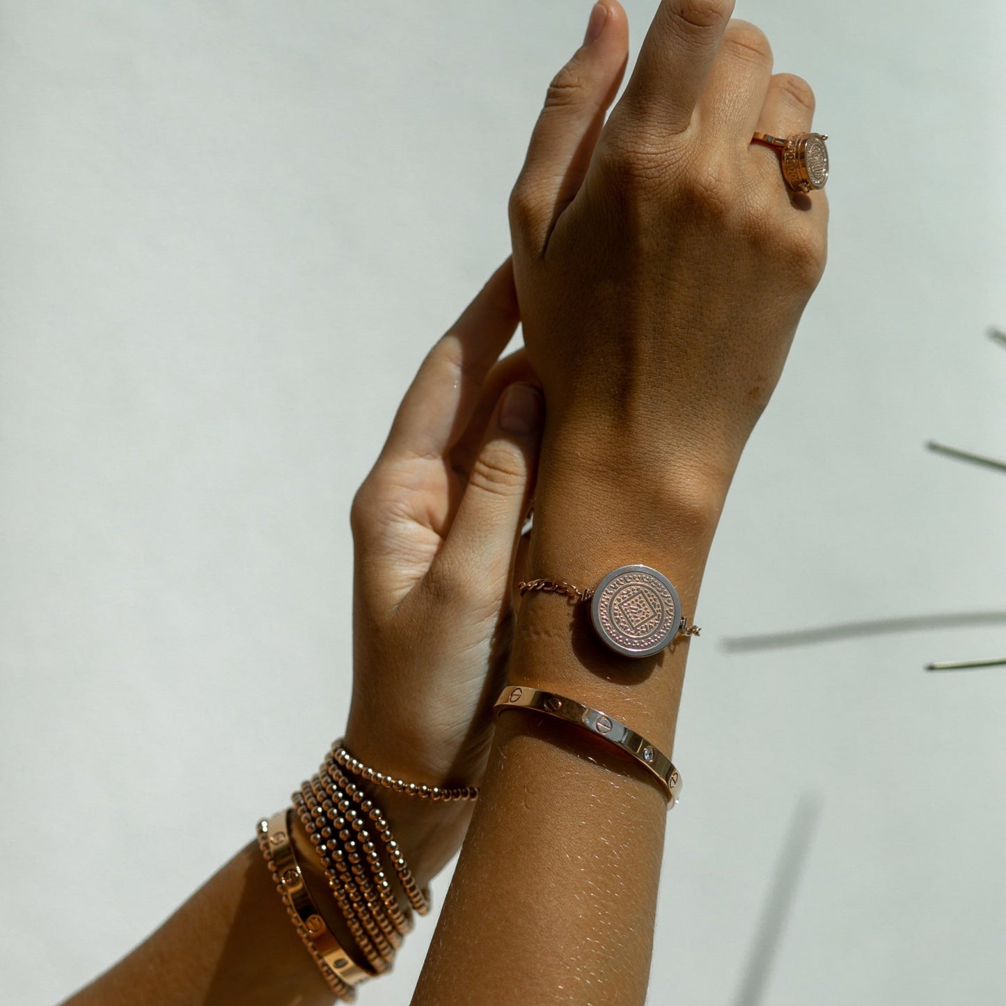 Solara Lip Balm Bracelet in Gold