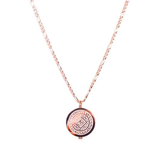 Solara Lip Balm Necklace in Rose Gold