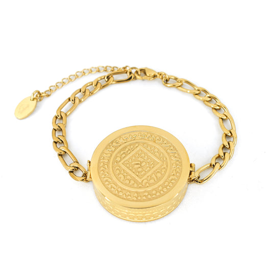 Solara Lip Balm Bracelet in Gold