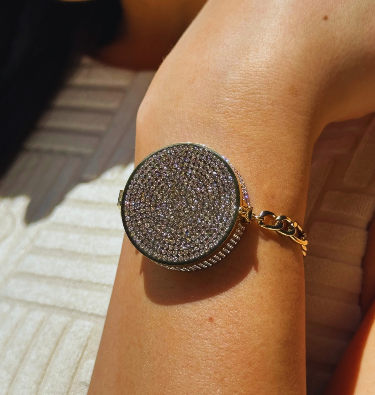 Pure Glow Lip Balm Bracelet in Gold