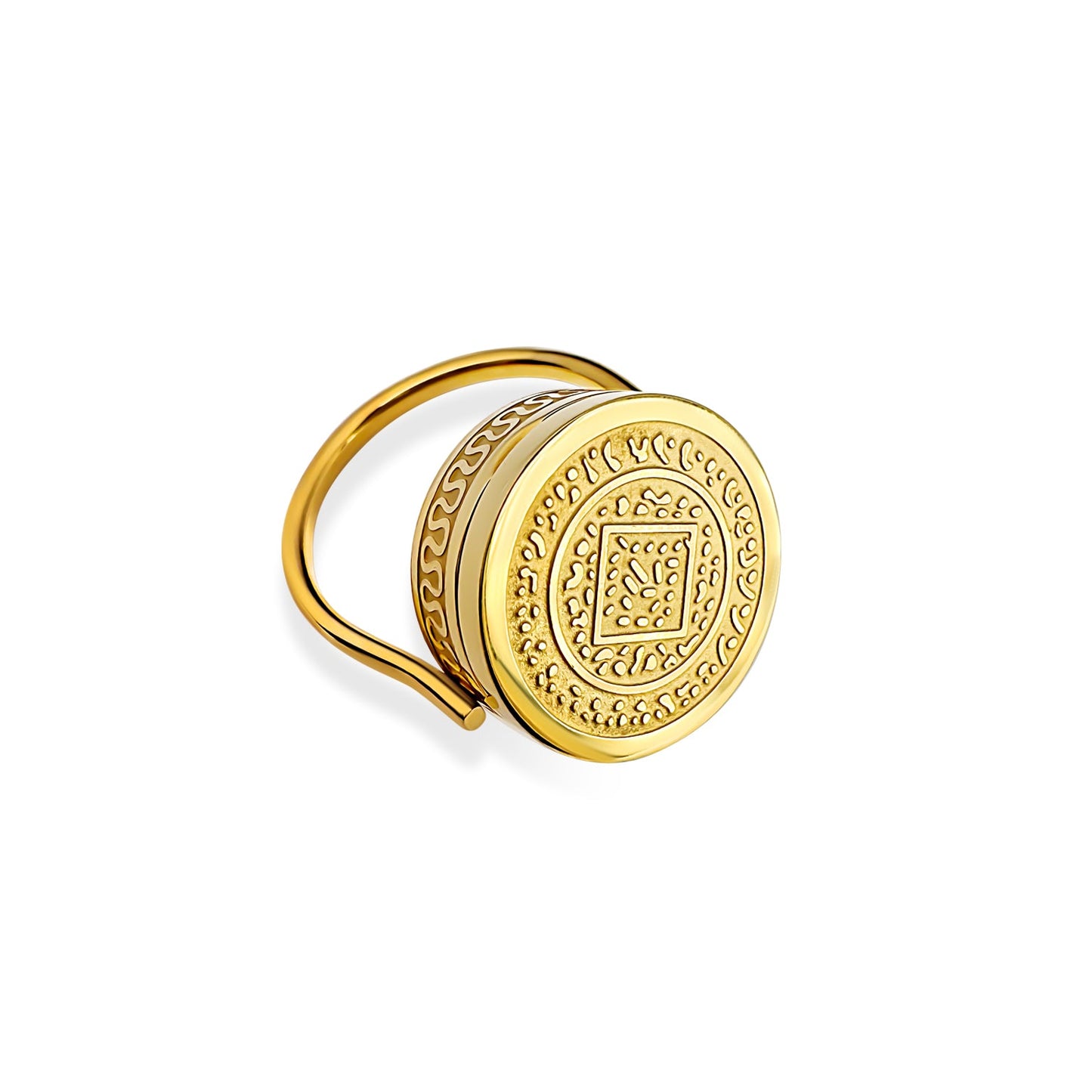 Solara Lip Balm Ring in Gold